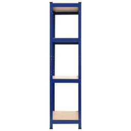 Berkfield Storage Shelf Blue 80X40X160 Cm Steel And Mdf - thumbnail 3