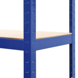 Berkfield Storage Shelf Blue 80X40X160 Cm Steel And Mdf - thumbnail 7