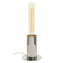Orsina Chrome Finish Table Lamp, Easy To Assemble Bedside Table Light, Eco-Friendly Lamp For Table Living Room - thumbnail 1