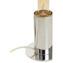 Orsina Chrome Finish Table Lamp, Easy To Assemble Bedside Table Light, Eco-Friendly Lamp For Table Living Room - thumbnail 3