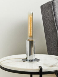 Orsina Chrome Finish Table Lamp, Easy To Assemble Bedside Table Light, Eco-Friendly Lamp For Table Living Room - thumbnail 6
