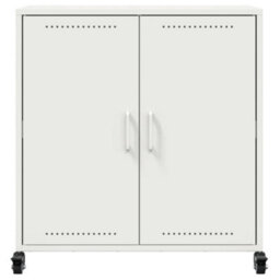 Berkfield Sideboard White 68.5X39X72 Cm Steel - thumbnail 6