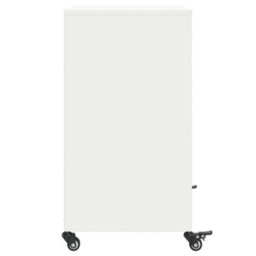 Berkfield Sideboard White 68.5X39X72 Cm Steel - thumbnail 7