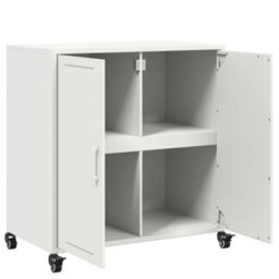 Berkfield Sideboard White 68.5X39X72 Cm Steel - thumbnail 9