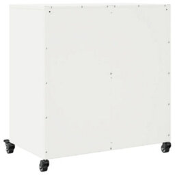 Berkfield Sideboard White 68.5X39X72 Cm Steel - thumbnail 8