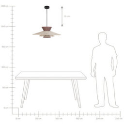Wyld And Coco Rattan Pendant Lamp Natural Brown With Beige Accents W60 X H100Cm - Boho Lighting - thumbnail 8