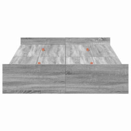 Berkfield Modern Storage Bed Frame Grey Sonoma 120 X 200 Cm Engineered Wood - thumbnail 6