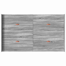 Berkfield Modern Storage Bed Frame Grey Sonoma 120 X 200 Cm Engineered Wood - thumbnail 8