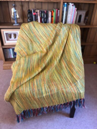 Luxury Living 100% Acrylic Throw - 200Cm X 130Cm - Lime Stripe - thumbnail 8