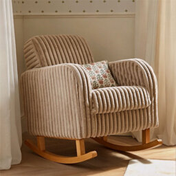 CuddleCo Etta Faux Fur Nursing Chair - Mink - thumbnail 1
