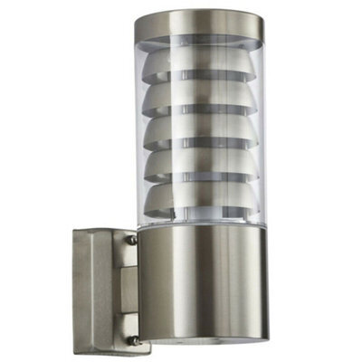 Ip44 Outdoor Wall Lamp Stainless Steel Staggered Light Modern Clear Porch Round - image 1
