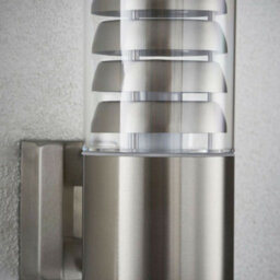 Ip44 Outdoor Wall Lamp Stainless Steel Staggered Light Modern Clear Porch Round - thumbnail 5