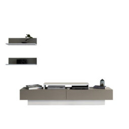 Decorotika Lusi Tv Stand Tv Unit For Tvs Up To 80 Inch Walnut White - thumbnail 3