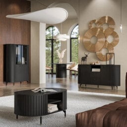 Arte Zante Za9 Extending Dining Table 120-160 Cm In Black - Modern Round Dining With Smooth Extension - thumbnail 4