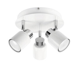 Valuelights Benton White 3 Way Round Ip44 Bathroom Ceiling Spotlight And Warm Bulbs - thumbnail 7