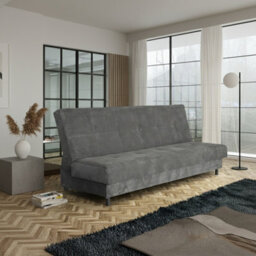 Enduro Xiv Modern Sofa Bed Has Click Clack Sleep Function Built In Bedding Storage And Comfortable Sleeping Area Grey - thumbnail 2
