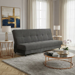 Enduro Xiv Modern Sofa Bed Has Click Clack Sleep Function Built In Bedding Storage And Comfortable Sleeping Area Grey
