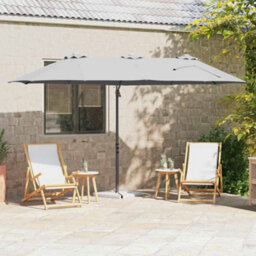 Berkfield Garden Cantilever Parasol Sand Powder-Coated Steel
