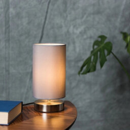 2X Touch Grey Table Lights Bedside Lamps Living Room Lampshade Bedroom Reading Light - thumbnail 5