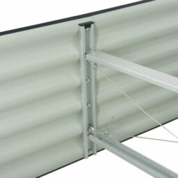 Berkfield Practical Garden Raised Bed 320X80X44 Cm Galvanised Steel Grey - thumbnail 6