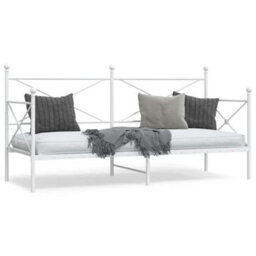 Berkfield Day Bed Without Mattress White 90X200 Cm Steel