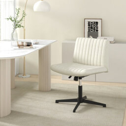 Costway Criss Cross Legged Chair Home Office Chair W/ Wide Padded Seat - thumbnail 9