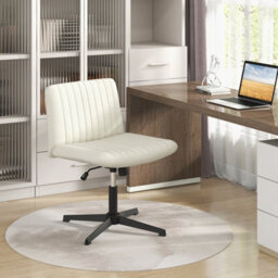 Costway Criss Cross Legged Chair Home Office Chair W/ Wide Padded Seat - thumbnail 8