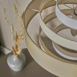 Valuelights Hampshire Cream Ceiling Shade And Bulb (D)35Cm - thumbnail 4