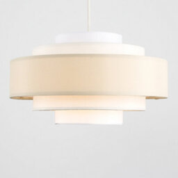Valuelights Hampshire Cream Ceiling Shade And Bulb (D)35Cm - thumbnail 5