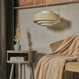 Valuelights Hampshire Cream Ceiling Shade And Bulb (D)35Cm - thumbnail 2