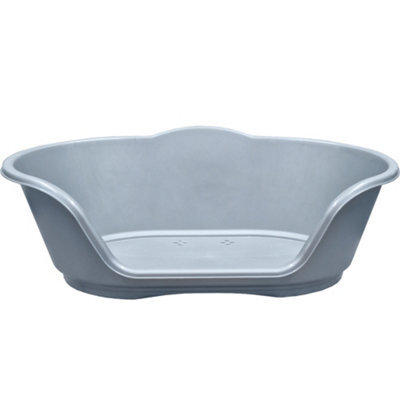 KetoPlastics Dog Bed Heavy Duty Plastic Waterproof Pet Cat Puppy Silver Re-Usable Extra Large - image 1