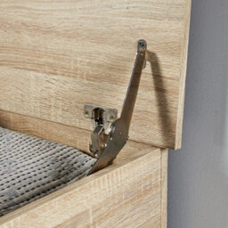 Home Source Malmo Storage Ottoman Chest Sonoma Oak Effect - thumbnail 3