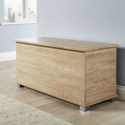 Home Source Malmo Storage Ottoman Chest Sonoma Oak Effect