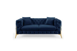 Home Detail Jaguar 2 Seater Sofa Chesterfield Design Velvet Fabric - thumbnail 3