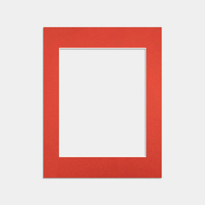 Ak Frames 14X11 Poppy Red Picture Mounts To Fit 10X8 Aperture Size - Mount Board Only (No Frame Included) - image 1