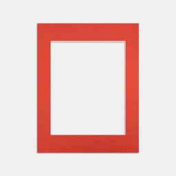 Ak Frames 14X11 Poppy Red Picture Mounts To Fit 10X8 Aperture Size - Mount Board Only (No Frame Included) - thumbnail 1
