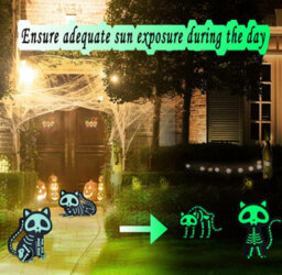 Amorly 4Pcs Halloween Yard Signs, Reflective Black Cat Lawn Stakes, Scary Plastic Outdoor Yard Decorations For Front Yard Home Party - thumbnail 3