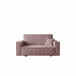 Sofa Bed Sleeping Function Viva Star Ii Pink Poso Fabric Storage 2 Seater Modern Living Room - thumbnail 2