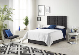 Somnior Beds Somnior Bliss Plush Black 4Ft Memory Foam Divan Bed With 2 Drawers, Mattress & Headboard - Small Double - thumbnail 1