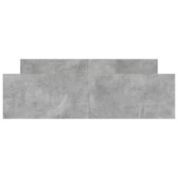 Berkfield Bed Frame With Headboard And Footboard Concrete Grey 160X200 Cm - thumbnail 4