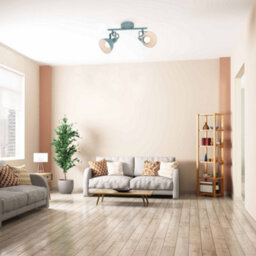 Briloner Blue Ceiling Spotlight 2 Way Light E14 Adjustable Retro Industrial Living Room - thumbnail 4