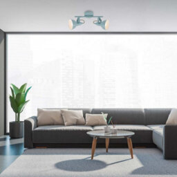 Briloner Blue Ceiling Spotlight 2 Way Light E14 Adjustable Retro Industrial Living Room - thumbnail 5