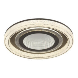 Luminosa Lighting Luminosa Alsuna Integrated Led Semi Flush Ceiling Light Anthracite Matt Led Dimmable 2700-6000K Remote Control