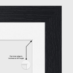 AK Frames 20X16 Black Modern Multi Photo Frame With White Mount - Holds 9 Apertures (2X) 7X5, (7X) 6X4 Photos - thumbnail 7