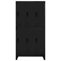 Vidaxl Locker Cabinet Black 90X45X180 Cm Steel - thumbnail 2