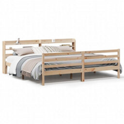 Berkfield Bed Frame With Headboard Without Mattress 180X200 Cm Super King - thumbnail 2