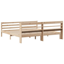 Berkfield Bed Frame With Headboard Without Mattress 180X200 Cm Super King - thumbnail 6