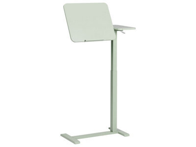 Wyld And Coco Manually Adjustable Sit-Stand Laptop Desk 70 X 40 Cm - Light Green Steel Frame - image 1