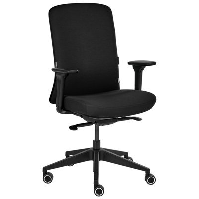 Beliani Office Chair Kamilon Fabric Black - image 1