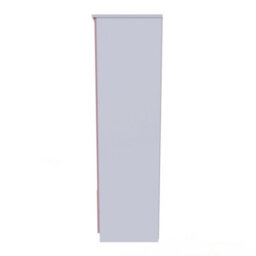 Harrow 2 Door 2 Drawer Wardrobe In Kobe Pink & White (Ready Assembled) - thumbnail 2